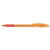Bic Orange Grip Ball Pen Translucent Barrel 0.8mm Tip 0.2mm Line Red Ref 820543 [Pack 20]