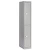 Bisley Locker Steel 2-Door W305xD457xH1802mm Goose Grey - CLK182-73