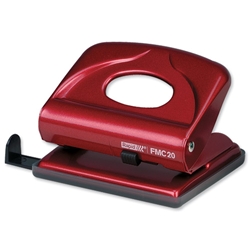 Rapid FMC20 Punch 2-Hole Metal Capacity 20x 80gsm Vulcan Red Ref 21835404 - Item image