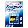 Energizer Ultimate Battery Lithium LR03 1.5V AAA Ref 629769 [Pack 2]