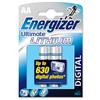 Energizer Ultimate Battery Lithium LR06 1.5V AA Ref 629762 [Pack 2]