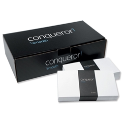 Conqueror Envelopes Wallet Peel and Seal Ultra Smooth Diamond White DL Ref CXN1625DW [Pack 500]