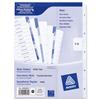 Avery Index Multipunched 1-5 A4 White Ref 05460061