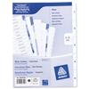 Avery Index Unpunched 1-5 White A4 Ref 05247061 [Pack 20]