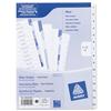 Avery Index Unpunched 1-15 White A4 Ref 05241061 [Pack 5]