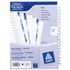 Avery Index Unpunched 1-20 White A4 Ref 05242061 [Pack 5]
