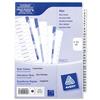 Avery Index Unpunched 1-31 White A4 Ref 05243061 [Pack 5]