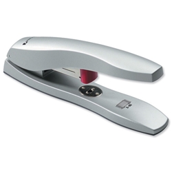 Rexel Odyssey Stapler Heavy Duty Die-cast Throat 65mm Staples 60 Sheets Silver Ref 2100048