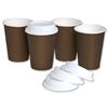 Coffee Cup and Drink Through Lid Combi Pack 10oz 296ml [Pack 50]