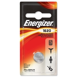 Energizer CR1620 Battery Lithium for Camera Calculator or Pager 3V Ref PIP1 611323