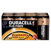 Duracell Plus Battery Alkaline 1.5V D [Pack 8] - 81275540