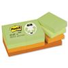 Post-it Notes Recycled 100 Sheets per Pad 38x51mm Pastel Rainbow Ref 653-1RP [Pack 12]