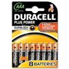 Duracell Plus Battery Alkaline AAA Size 1.5V [Pack 8] - 81275266