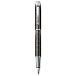 Parker Premium IM Fountain Pen Chiselled Gunmetal Lacquer and Chrome Trim Ref S0908680