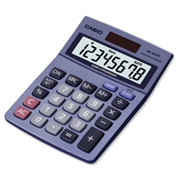 Casio Calculator Euro Desktop Battery Solar-power 8 Digit 3 Key Memory 103x137x31mm Ref MS80TV