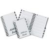 Telephone Address Book Wirebound Polypropylene Clear Cover 16 Part