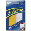 Sellotape Sticky Hook and Loop Sets 24 Sets 20x20mm -1445176