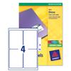 Avery Addressing Labels 4 Per Sheet White [160 Labels] - L7769-40