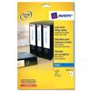 Avery Filing Labels Inkjet Lever Arch 4 per Sheet 200x60mm Ref J8171-25 [100 Labels]