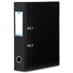 Elba Lever Arch File PVC 70mm Spine A4 Black Ref 100080904 [Pack 10]