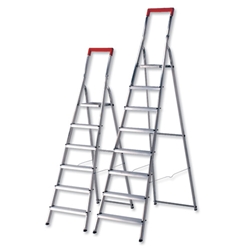 RelX Folding A-Frame Ladder Aluminium 8-Step Height 5ft 10inches Ref 60280 - Item image