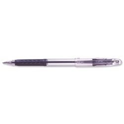 Pentel Superb Grip Ball Pen 1.0mm Tip 0.5mm Line Black Ref BK401M-A [Pack 12] - Item image