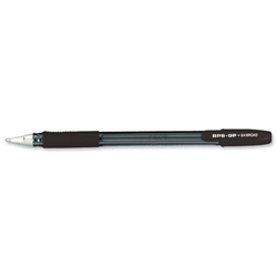 Pilot BPS GP Ball Pen Rubberised Grip Extra Broad 1.6mm Tip 0.55mm Line Black Ref BPGPEB01 [Pack 12] - Item image