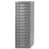 Bisley SoHo Multidrawer Storage Cabinet 15-Drawer Silver - 089 55
