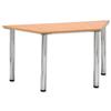 Trexus Conference Table Trapezoidal Silver Round Legs - SP633316