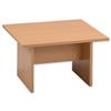 Trexus Square Coffee Table with Wooden Legs 18mm Top W595xD595xH375mm Beech