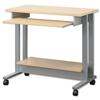 Trexus Workstation Mobile with Keyboard and Printer Shelves W850xD450xH770mm Maple