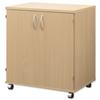 Trexus Mobile PC Cabinet with Keyboard Shelf and Printer Stand W750xD510xH829mm Maple