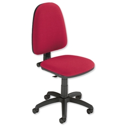 Trexus Office Operator Chair Permanent Contact High Back H510m W465xD450xH425-540mm Burgundy