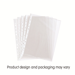 Multi Punched Pockets 60 Microns A4 Clear [Pack 100]