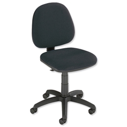 Trexus Office Operator Chair Medium Back H425m W455xD435xH425-540mm Charcoal