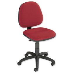 Trexus Office Operator Chair Medium Back H425m W455xD435xH425-540mm Burgundy