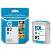 Hewlett Packard (HP) No. 82 Inkjet Cartridge 69ml Cyan Ref C4911AE