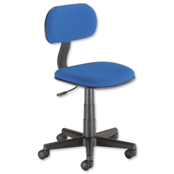 Trexus Intro Typist Office Chair Back H220mm W410xD390xH405-520mm Royal Ref 10001-03