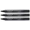 Staedtler Permanent Black Marker Pen 2mm Line [Pack 10] - 3529