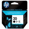 HP Ink Cartridge No. 20 Black 28 ml Ref C6614DE
