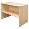 Tercel Post Room Table with Shelf W1280xD800xH870mm Maple - SP656546