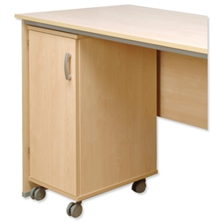 Tercel Post Room Cupboard Unit Mobile W365xD475xH795mm Maple - Item image