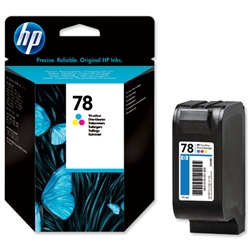 Hewlett Packard (HP) No. 78 Inkjet Cartridge 19ml Tri-colour Ref C6578D