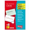 DECAdry TopLine Business Cards Straight Corner White Ref OCC3342 [150 Cards]