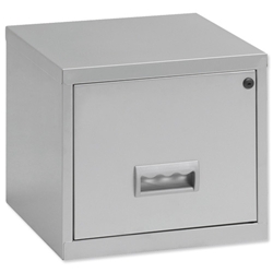 Pierre Henry Filing Cube Cabinet Steel Lockable 1 Drawer A4 W400xD400xH400mm Silver Ref 599000