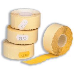 Avery Labels for Labelling Gun 2-Line Permanent White 16x26mm 1200 per Roll Ref WP1626 [Pack 10]