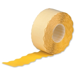 Avery Labels for Labelling Gun 1-Line Removable Yellow Pricing Labels 12x26mm 1500 per Roll Ref YR1226 [Pack 10]