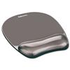 Fellowes® Gel Crystal Mouse Mat with Wrist Rest Black - 9112101