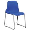 Trexus Stacking Chair Polypropylene with Skid Base and Seat H430mm