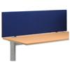 Trexus 1800 Desktop Screen with Clamps W1800xH450mm Royal - 671164